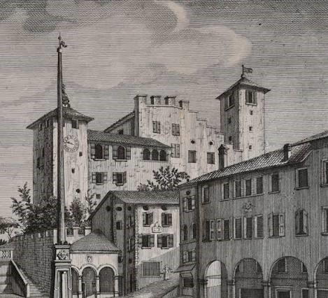 Vista Feltre incisione