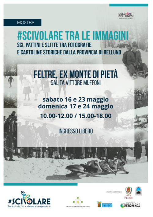 locandina mostra #scivolare FELTRE